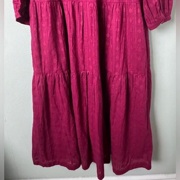 NWT‎ Anthropologie Viola Tiered Button Front Maxi Dress in Plum Size Medium - Picture 8 of 13